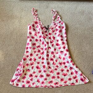 Oscar de la Renta Sleepwear Pink Floral Chemise